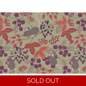 Lewis & Irene - Autumn Fields Reloved - Mice with Berries on Country Green